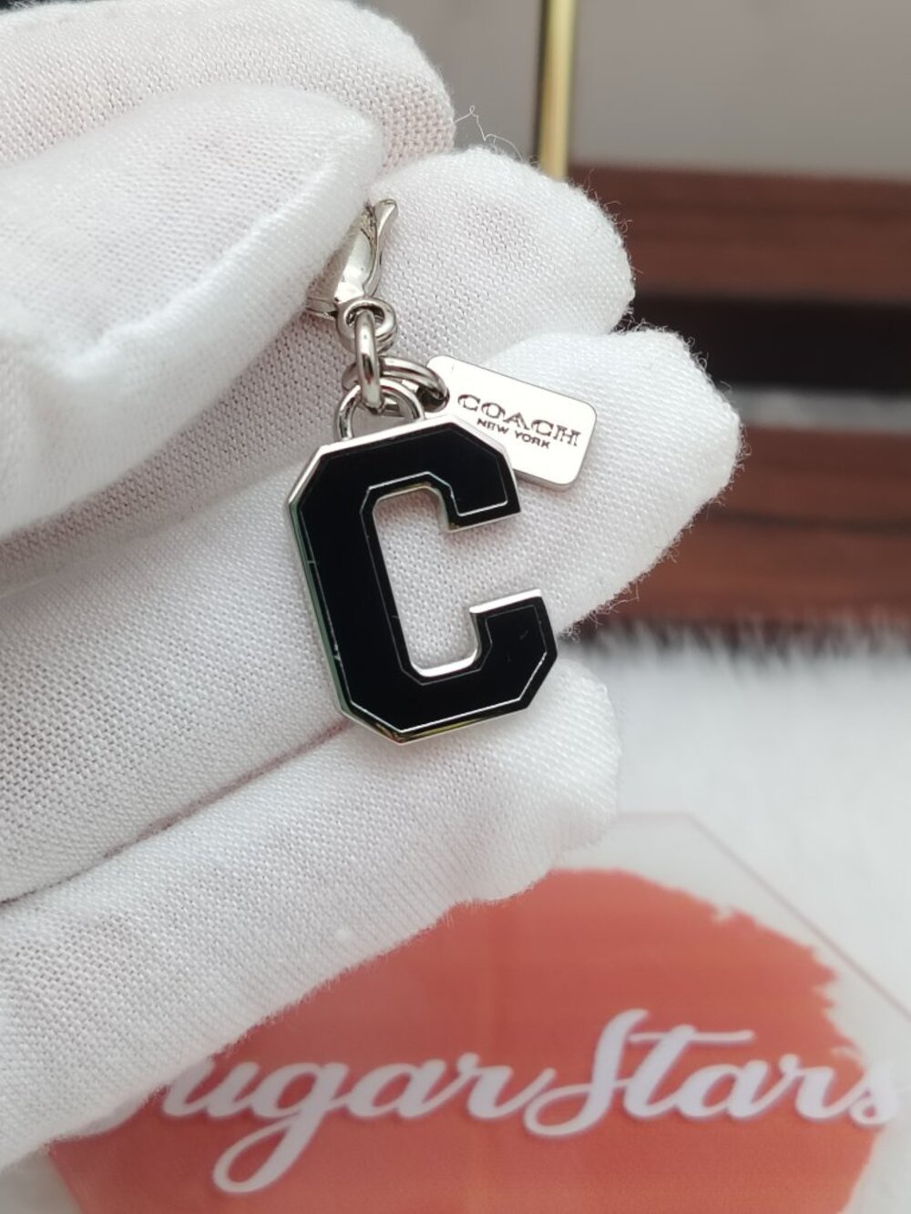 Coach letter C mini charm bag charm bracelet charm